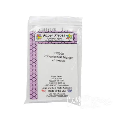 Paper Piece Triangle Pack 2in 75pc