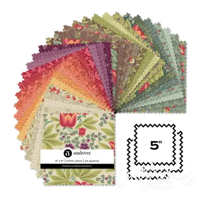 Paradise 5 Inch Square 42 Cuts Each