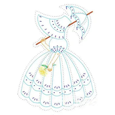 Parasol Lady Quilt Block Set