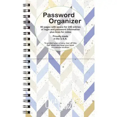 Password Book Chevron