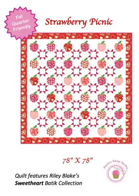 Pastry Shop Quilts Strawberry Picnic Quilt Pattern
