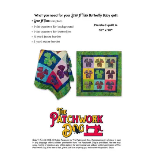 The Patchwork Dog Strip N Turn - Butterfly Baby