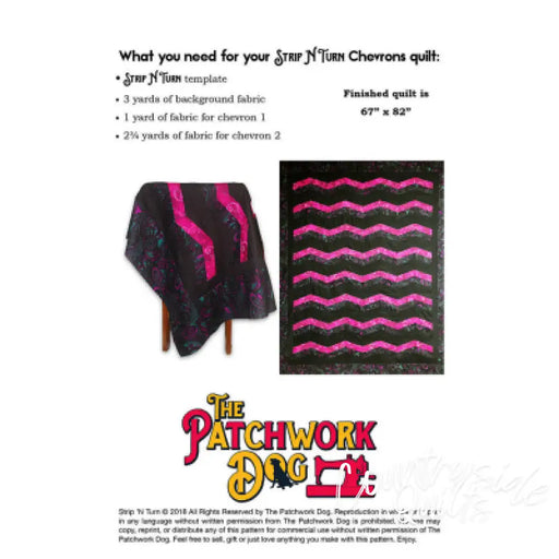 The Patchwork Dog Strip N Turn - Chevrons SNT-CHEVRONS