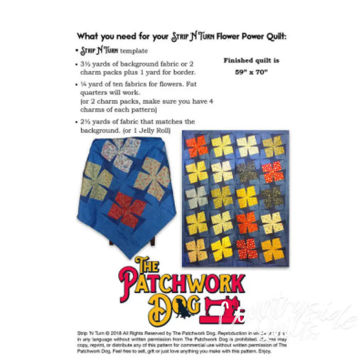 The Patchwork Dog Strip N Turn - Flower Power