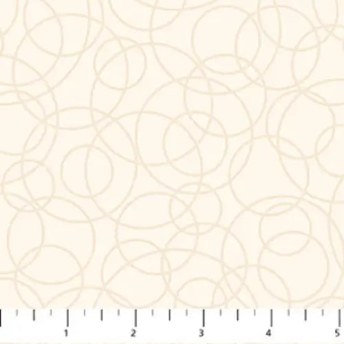 Patrick Lose Fabrics - Neutrality - Tangles Circles - Ivory