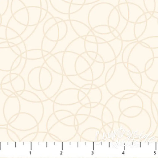 Patrick Lose Fabrics - Neutrality - Tangles Circles - Ivory