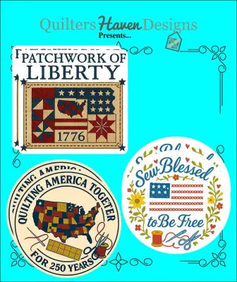 Patriotic Quilter Stickers Set