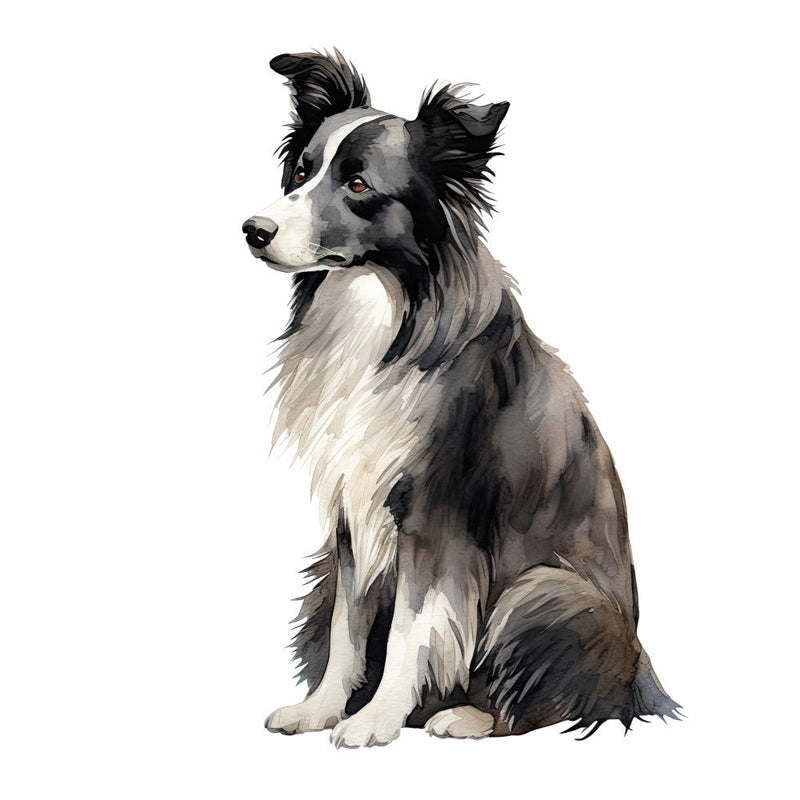 Watercolor Dogs Fabric Panel 27