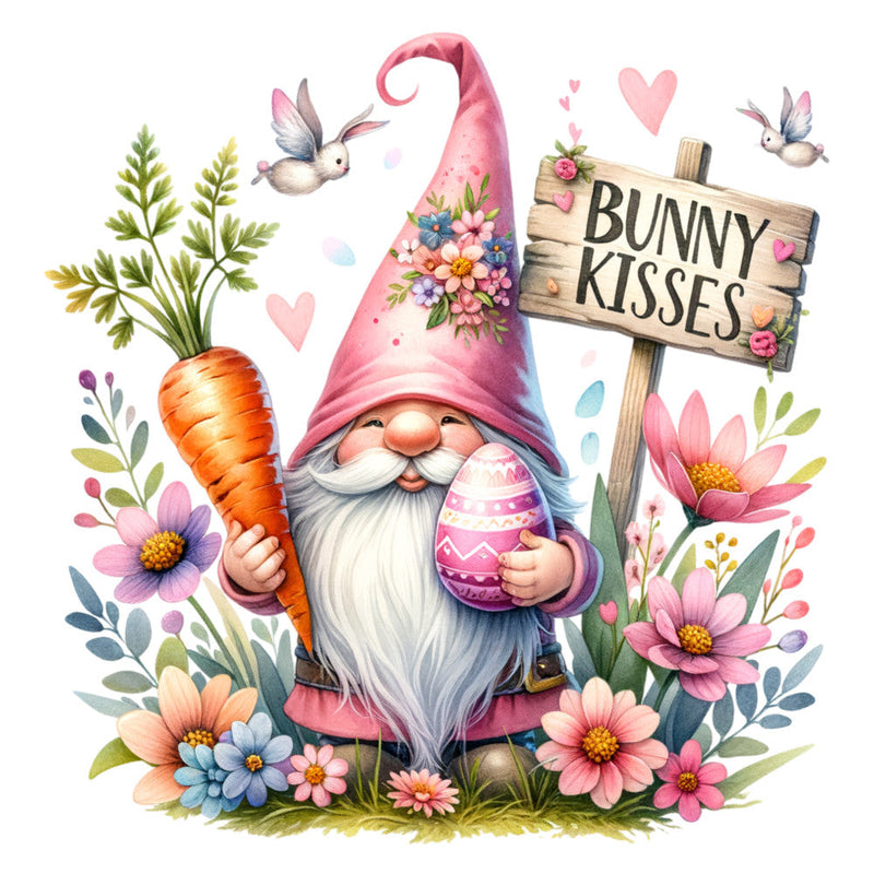 Easter Egg Gnome Fabric Panel 3