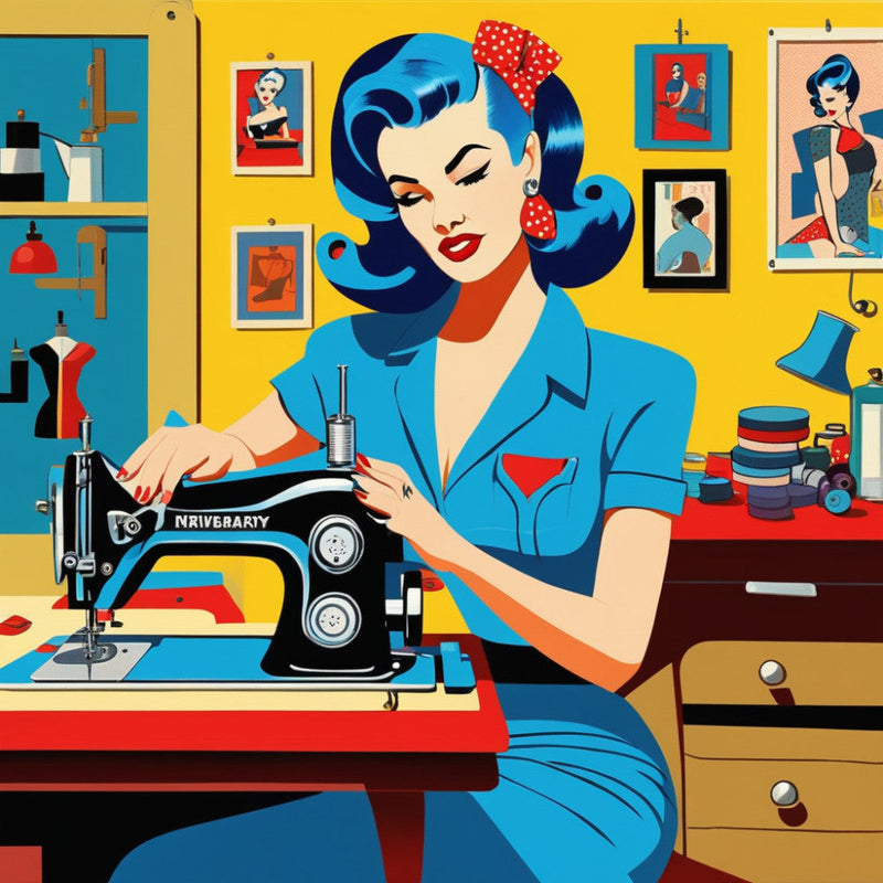 Pop Art Sewing Fabric Panel 47