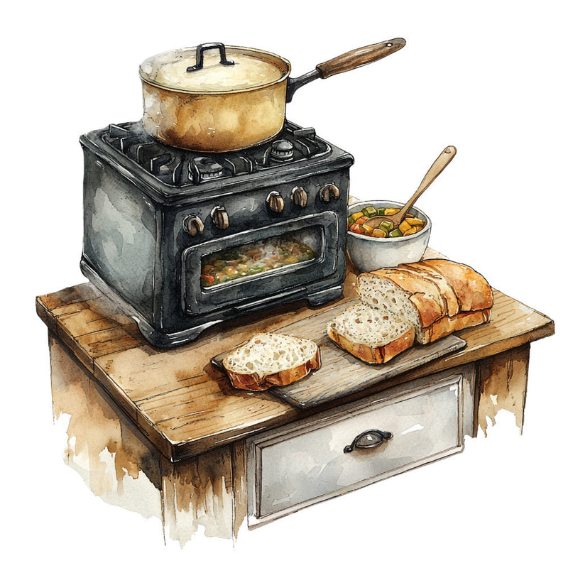 Country Kitchen Fabric Panel 4