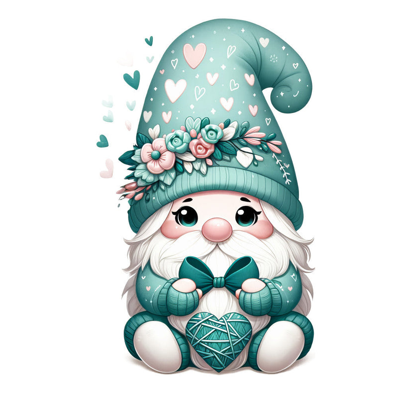 Adorable Pastel Gnome Fabric Panel 12