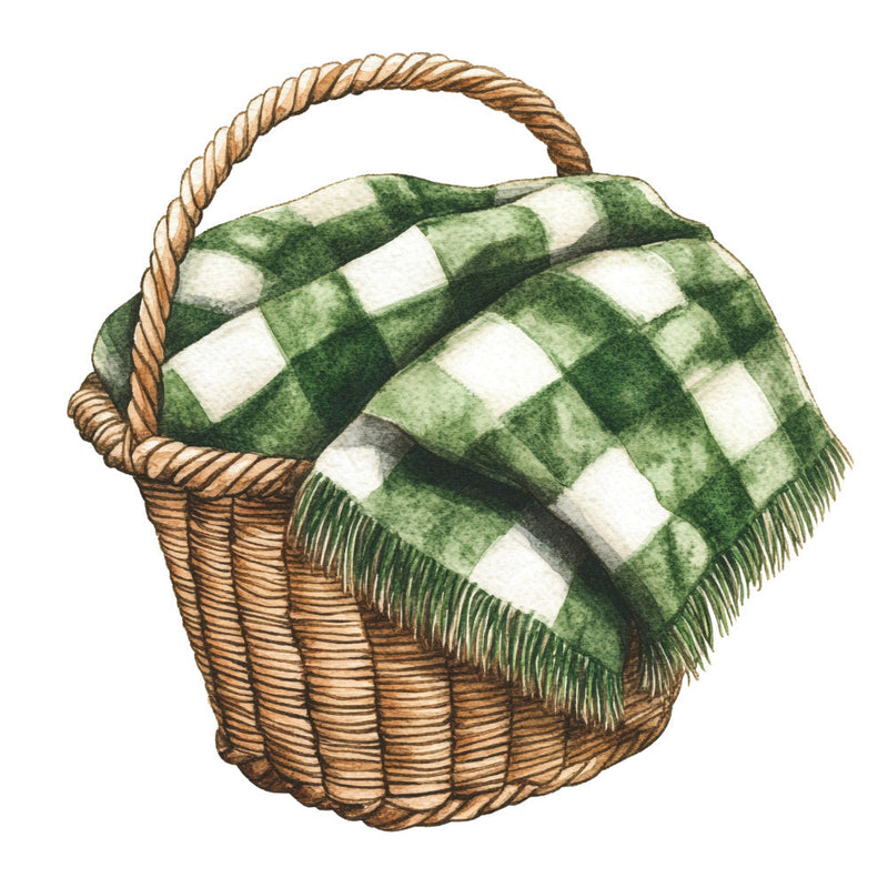 Green Christmas Fabric Panel 4