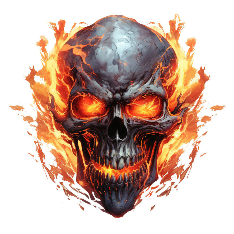 Horror Skulls Fabric Panel 2