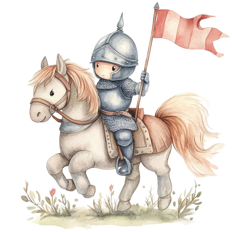 Cute Knight Fabric Panel 19