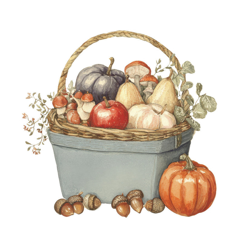 Cozy Autumn Cats Fabric Panel 8