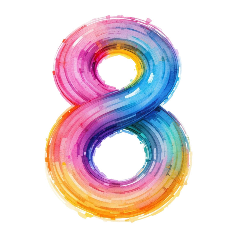 Brushstroke Alphabet Fabric Panel 40