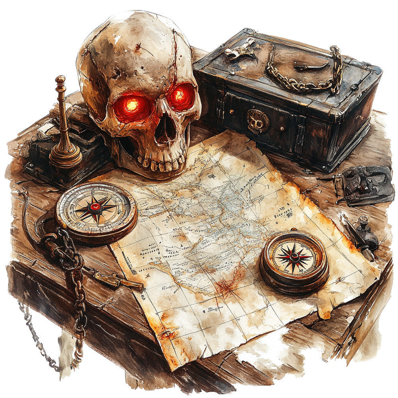 Haunted Ocean Fabric Panel 24