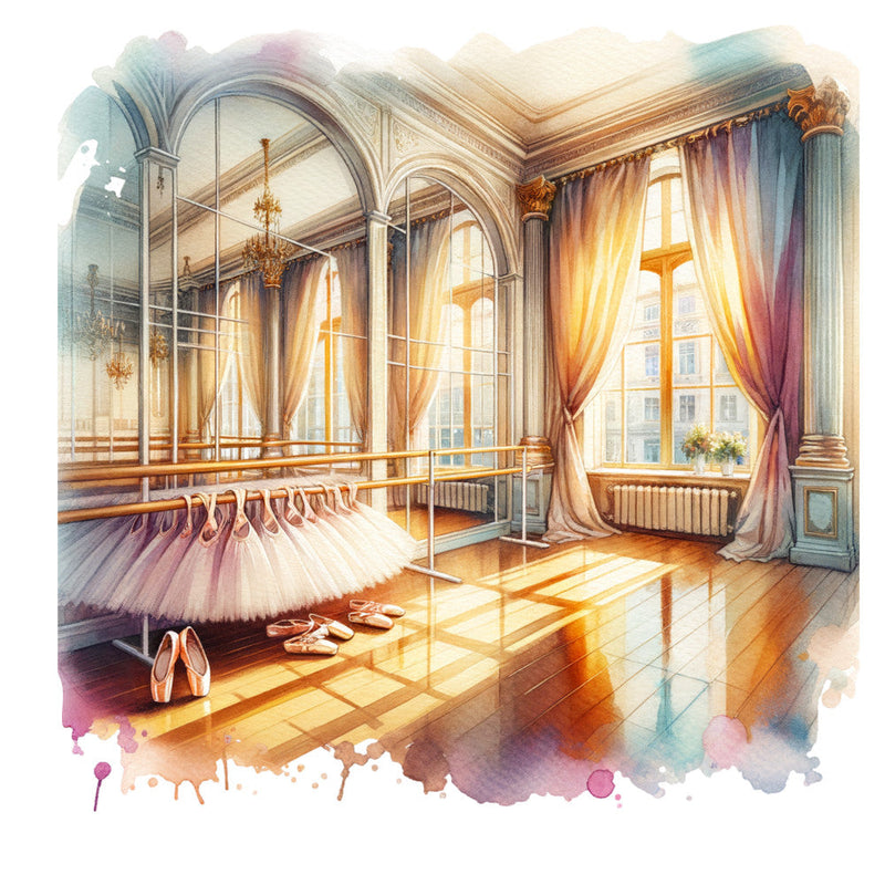 Ballet Studio Fabric Panel 11