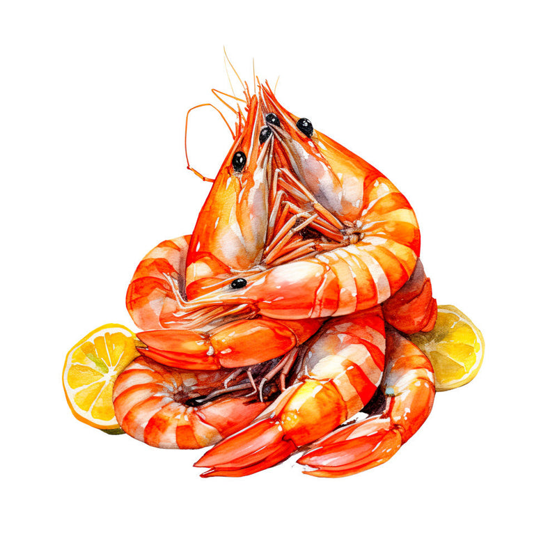 Pile of Shrimp Fabric Panel 8