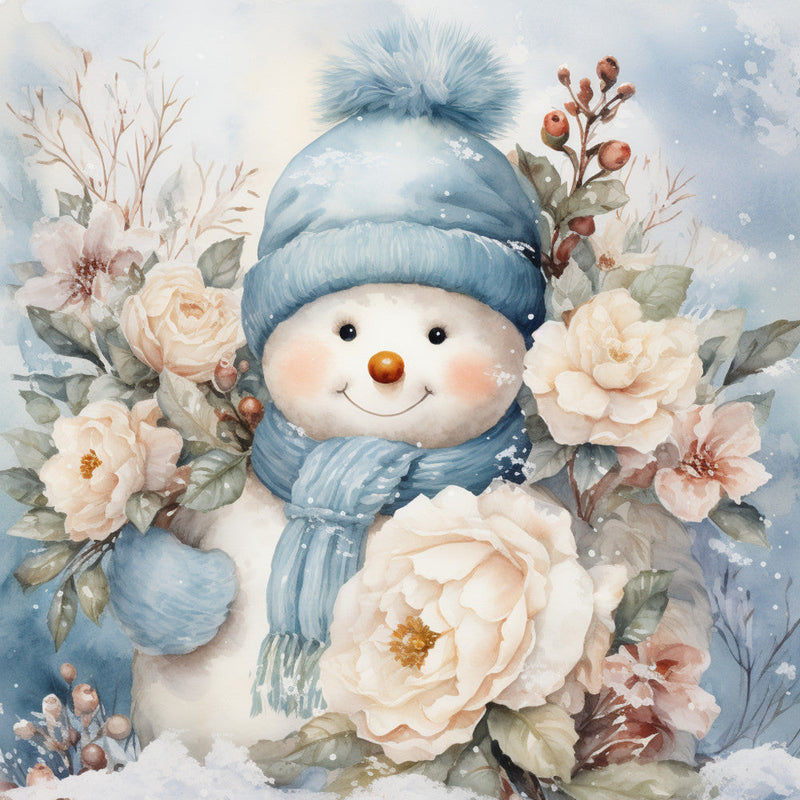 Classic Snowman Fabric Panel 69