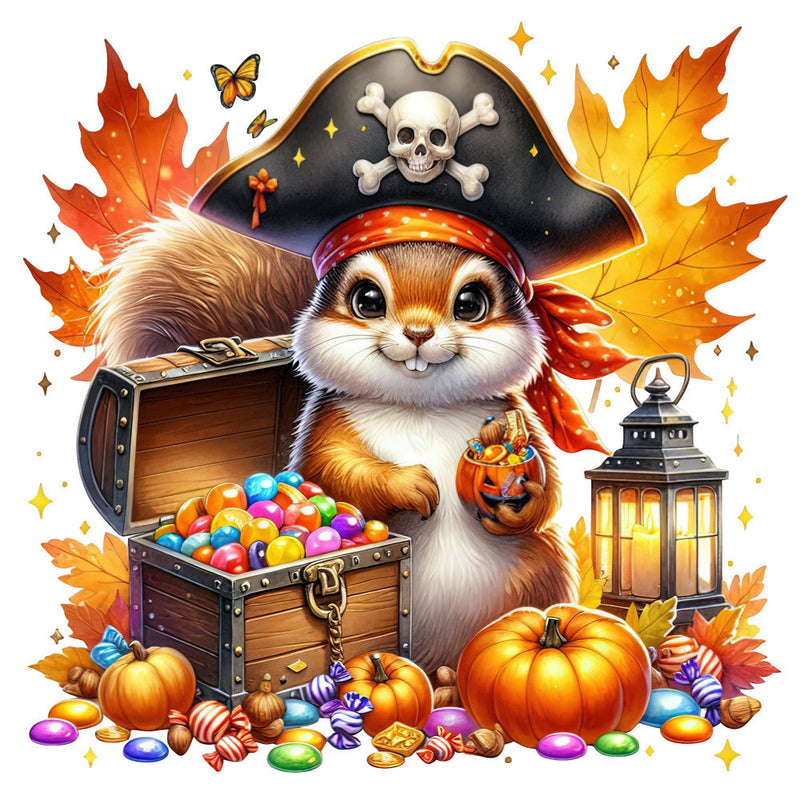 Halloween Wonder Animals Fabric Panel 74