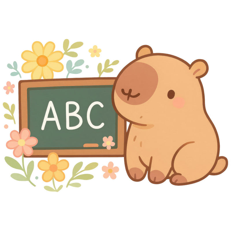 Cartoon Capybara Fabric Panel 4