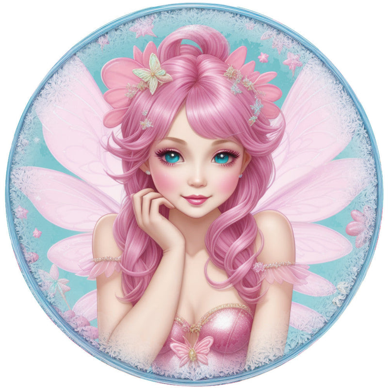 Winter Fairy Ornament Fabric Panel 13