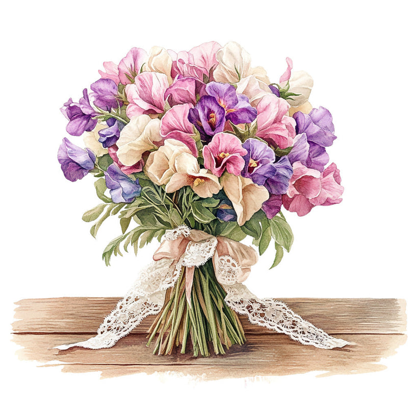 Vintage Garden Fabric Panel 38