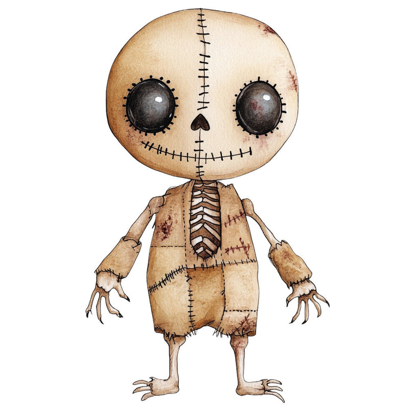 Colorful Voodoo Dolls Fabric Panel 20