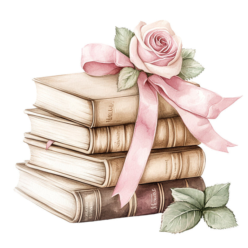 Shabby Chic Books Fabric Panel 8