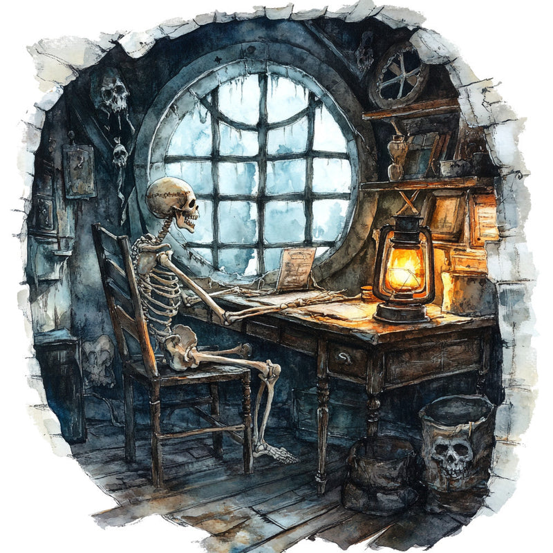 Haunted Ocean Fabric Panel 4