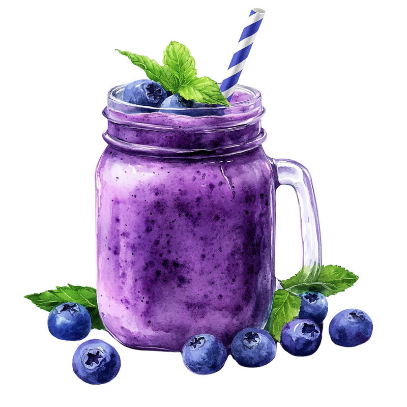 Blueberry Gardens Fabric Panel 1