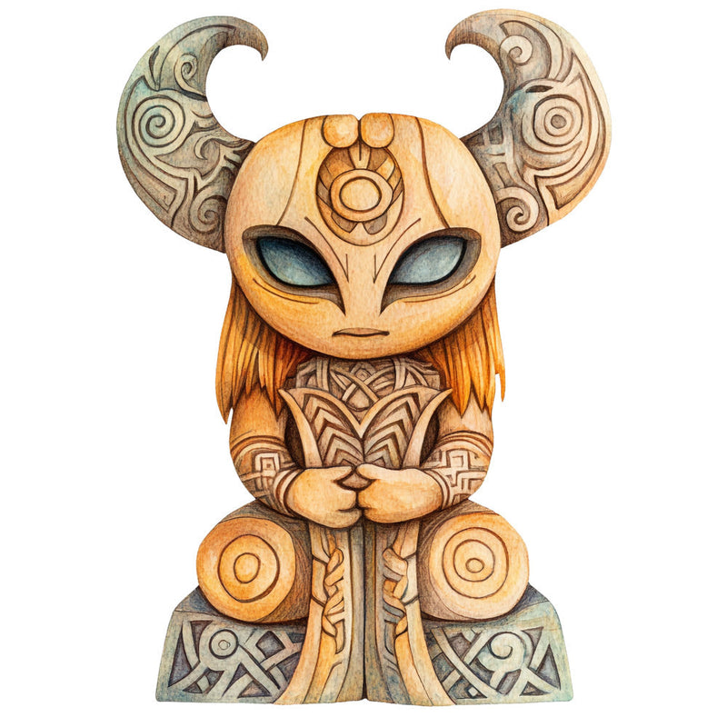 Nordic Totems Fabric Panel 26