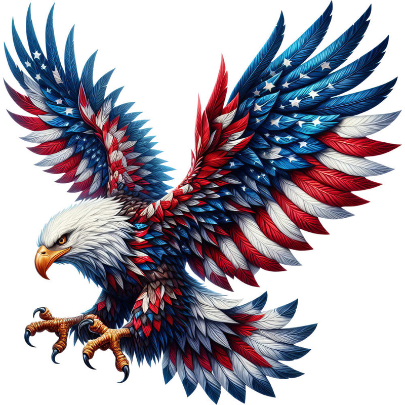 Patriotic Eagle Fabric Panel 4