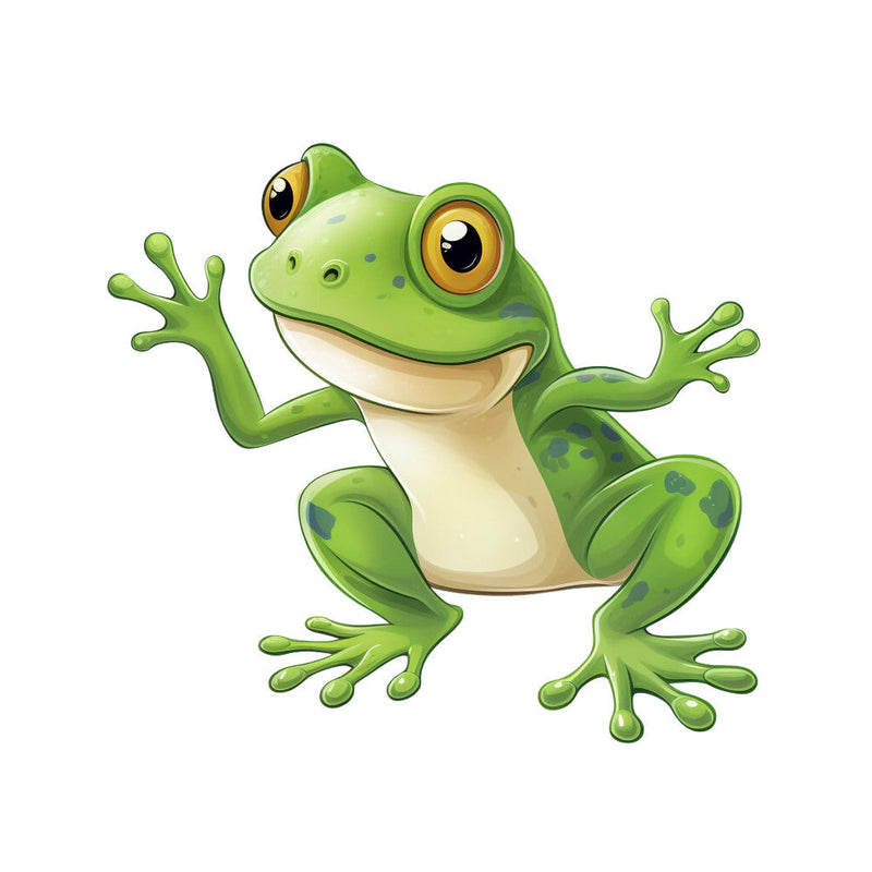 Cartoon Frogs Fabric Panel 9