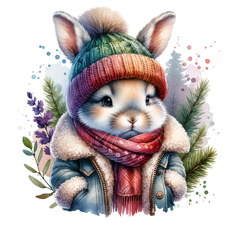 Woodland Baby Animals Fabric Panel 5