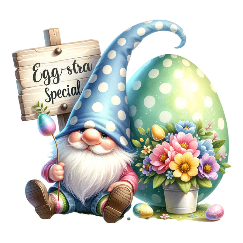 Easter Egg Gnome Fabric Panel 6