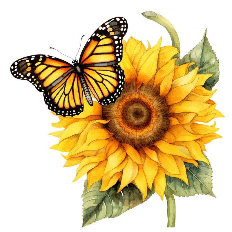 Sunflowers and Butterflies Fabric Panel 18