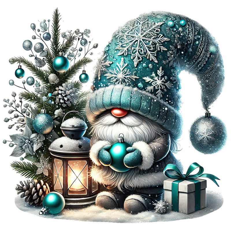 Cozy Christmas Gnomes Fabric Panel 15