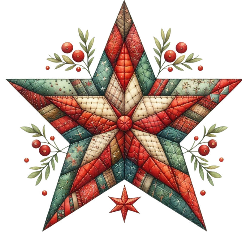 Patchwork Christmas Fabric Panel 11