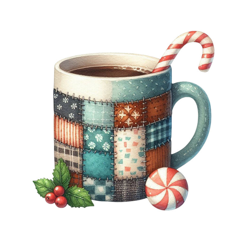 Christmas Patchwork Fabric Panel 10