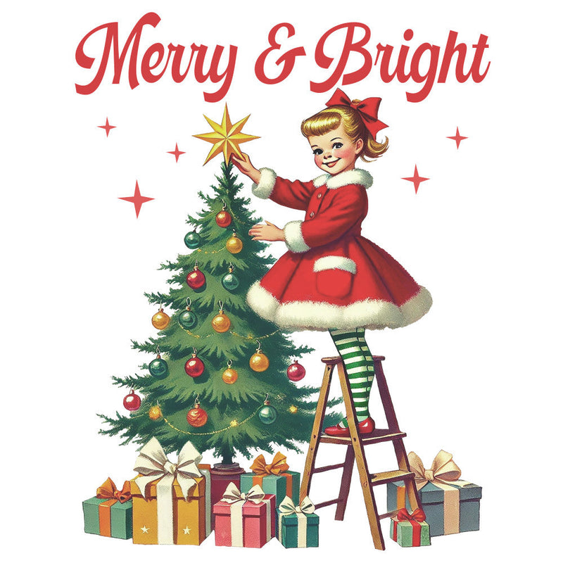 Vintage Christmas Signs Fabric Panel 1