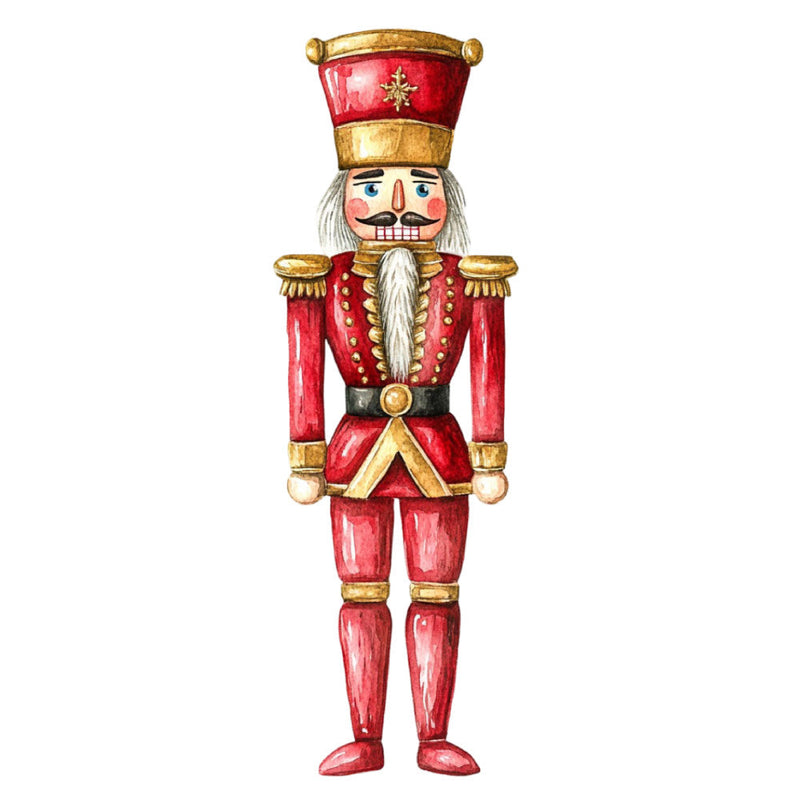 Classic Christmas Nutcrackers Fabric Panel 11