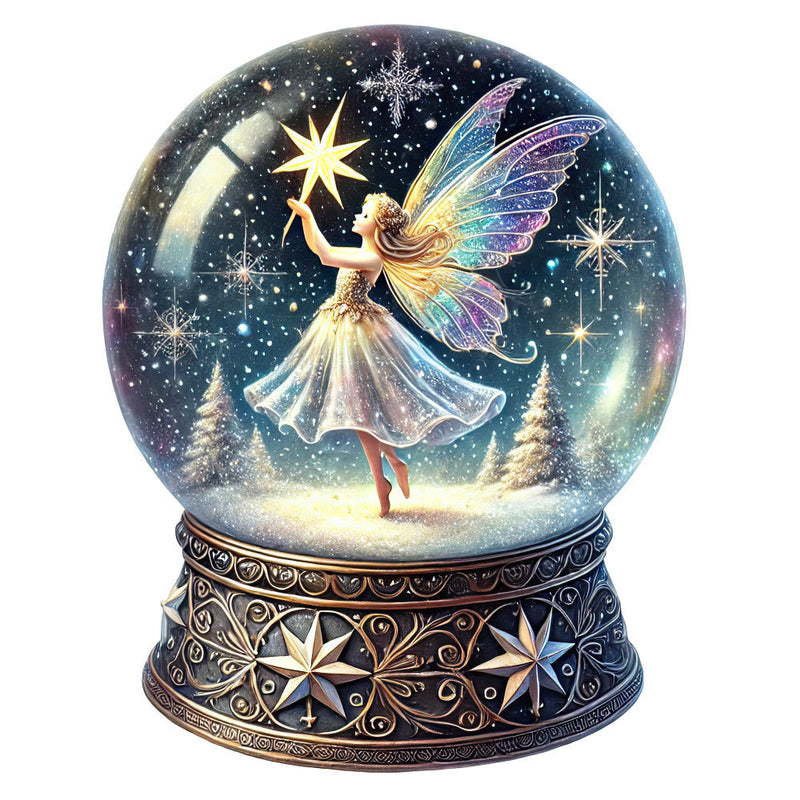 Christmas Snow Globes Fabric Panel 45