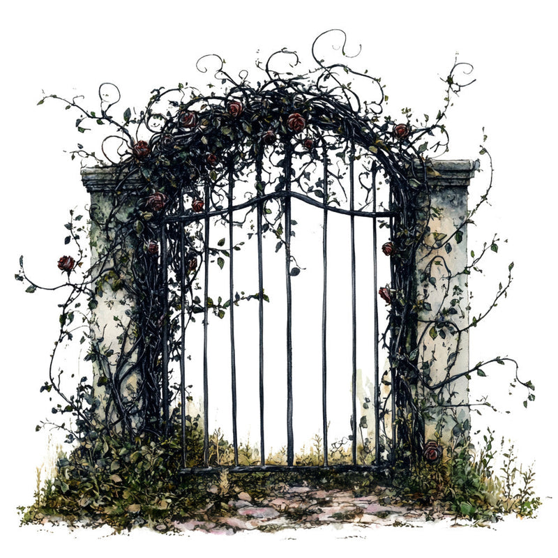 Gothic Cottage Fabric Panel 12