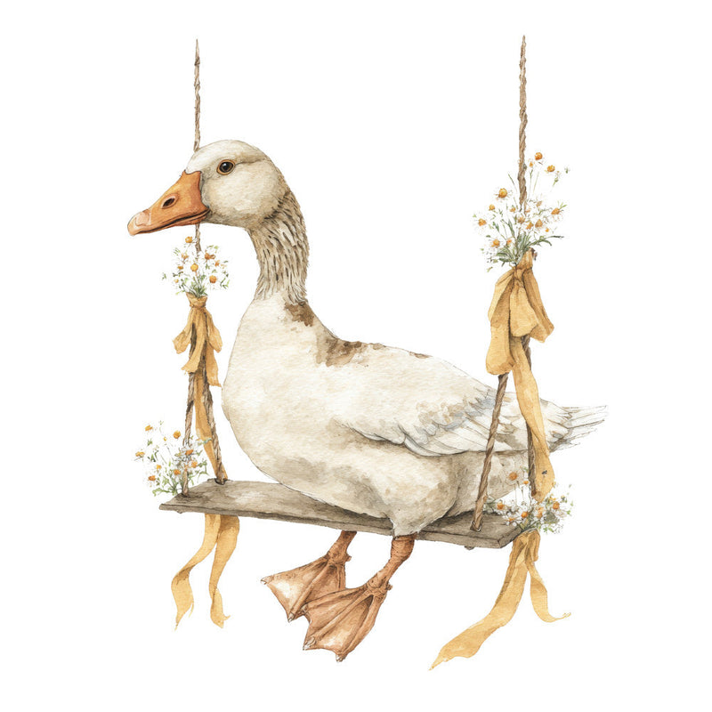 Vintage Silly Goose Fabric Panel 38