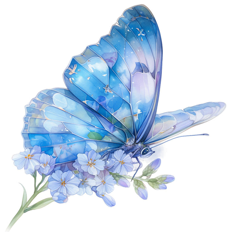 Spring Flowers and Butterflies Fabric Panel 52