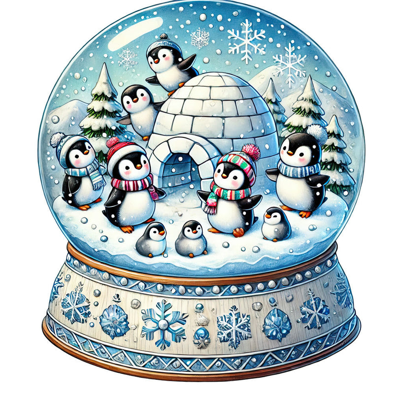 Christmas Snow Globes Fabric Panel 73