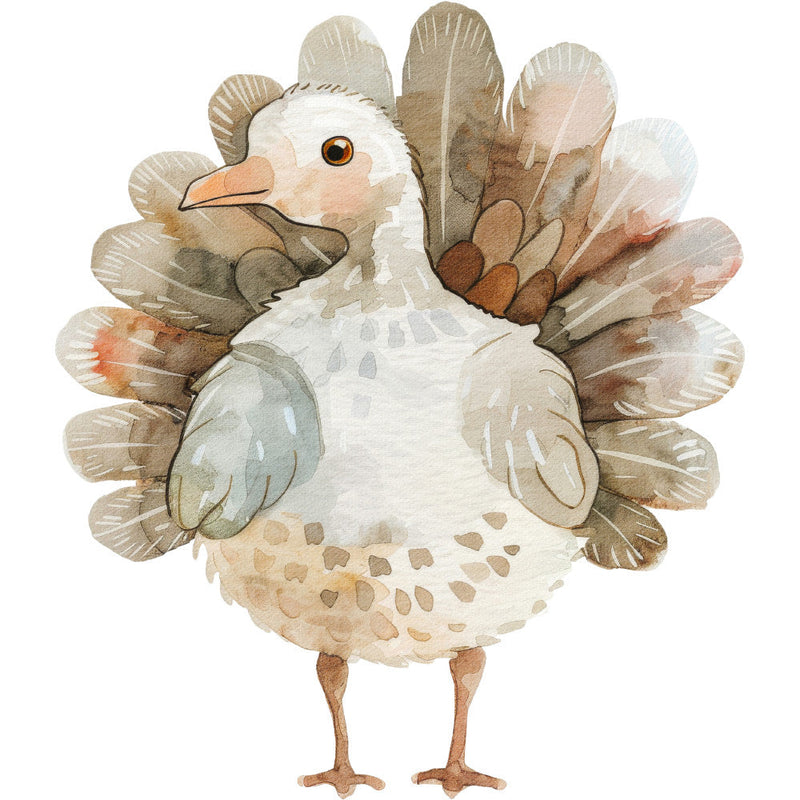 Watercolor Farm Fabric Panel 77